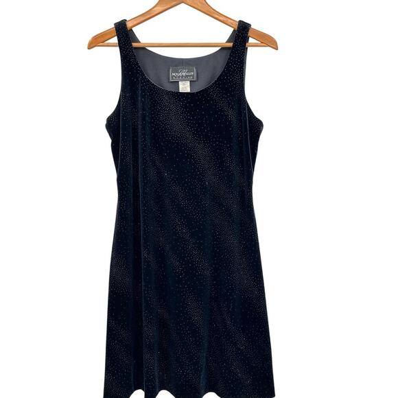 Molly Malloy Evening Black Sparkly Velour Bolero & Mini Dress Set Womens Size 8 - Picture 3 of 11